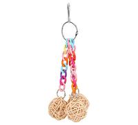 Haofy Safe Pipe Ball Toy with a Firm Crocheted Molvogel Toy, Arouses Interest in Birds