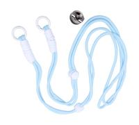 Haofy Secure Action Camera Neck Strap Aluminum Alloy Buckle for 3 Cameras with 1/4in Threads (Light Blue)