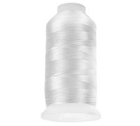 Haofy Sewing Machine Thread Polyester Embroidery Thread Set, 12 Spools Prewound Bobbins for Hand and Machine Sewing, Assorted Colors for DIY Quilting and Home Use (White)