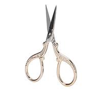 Haofy Sewing Scissors Handmade Stainless Steel Mini Scissors for Embroidery, DIY Crafts, Teachers, 1pcs (Golden +)