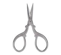Haofy Sewing Scissors Handmade Stainless Steel Mini Scissors for Embroidery, DIY Crafts, Teachers, 1pcs (Silver Powder +)
