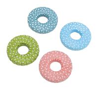 Haofy Sewing Weights, Soft Fabric Round Paperweights Keep Fabric Steady During Cutting and Sewing, Lightweight for Gentle Surface Use, 4 Pack Portable Craft Tools Ideal for Quilters (Light Color)