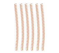 Haofy Sheet Coil Flexible Easy Installation 20Pcs Spiral Binding Coil Set for Reading and Writing Needs (Orange)