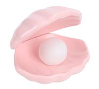 Haofy Shell Pearl Night Light Portable Battery Operated Pearl Shell Lamp for Bedroom Living Room Baby Nursery Coastal Decor Soft Glow Roseate (Roseate)