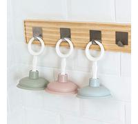 Haofy Sink Plunger, Efficient Drain Unclogger with Strong Suction Power Lightweight Comfortable Grip 4.1 X 6.5 Inches for Home Kitchens Bathrooms Toilets Effortless Clog Removal for (Pink)