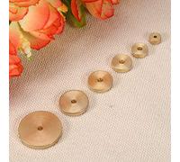 Haofy Slotted Round Leather Craft Tool Kit, Brass Material, 6Pcs Wide/Narrow Hole for DIY Projects and Professionals (A Set of Narrow Holes (6 Pieces))