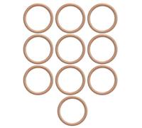 Haofy Smoothly Polished Wooden Rings, Wide Usage, Sturdy and Practical Beech Grain for Crafts, Home Decor, Garland Accessories (10cm)