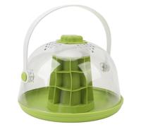 Haofy Snail Observation Box, ABS PC Transparent Mini Critter Keeper Carrier, Micro Glass Container with Clear Viewing and Feeding Space for Kids Students