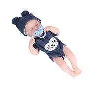 Haofy Soft Silicone Baby Doll Realistic Sleeping Boy Design with Washable Clothes 12 Inch for Ages 3 Plus Encourages Nurturing Play and Empathy Development Perfect for Little Hands
