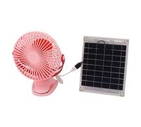 Haofy Solar Fan 360 Degree Rotation Lightweight 21.5 Oz 10W Solar Powered USB Portable for RV Camping Outdoor Adventures Enjoy Full Airflow Coverage with Smooth Rotation Ideal for (Pinkish)