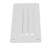 Haofy Stainless Marine Louver Vent 5x2.6 Inch, Mirror Finish | Rectangular Boat Exhaust Air Cover, Weatherproof Outdoor Grill Plate, Polished Resistant Metal, For Ships