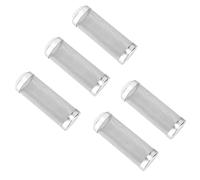 Haofy Stainless Steel Aquarium Inlet Mesh 5 Pack Filter Intake Strainer 12mm 16mm for Shrimp Keepers External Canister and Waterfall Filters with Extendable Rubber Fit (12mm inner diameter)