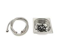 Haofy Stainless Steel Automatic Cup Washer Commercial Glass Rinser with High Pressure Multi Angle for Bar Pub Restaurant Coffee Shop (small cup washer)