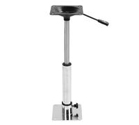 Haofy Stainless Steel Boat Pedestal with Base Adjustable Height 360 Degree Rotatable Thread Detachable Design with Tension Knob for Yachts Boats Pontoon RV