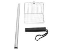 Haofy Stainless Steel Cat Litter Scoop Heavy Duty Proof Long Handle Litter Shovel with Deep Scoop Design, Ergonomic Grip Easy to Clean Metal For Litter Kitty Waste Beaches Gardening (Black)