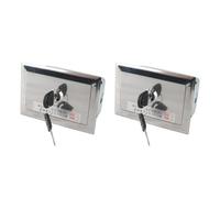 Haofy Stainless Steel Key Switch Box Durable Locking for Rolling Shutter Door, Garage Door for Safety and Convenience 2Pcs with Keys Set