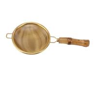 Haofy Stainless Steel Mesh Tea Strainer with Wood Handle, Large Capacity Infuser for Loose Leaf and Chai Tea, Dishwasher Safe Filter (#1)