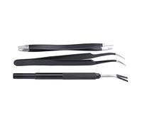 Haofy Stainless Steel Remover Tools Set for Dogs Cats Professional Grooming Effective Removal with Ultra Fine Curved Tweezer Culling Fork Double Ended Precision Tools Compact