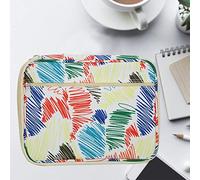 Haofy Stationery Bag Large Capacity Pencil Case Organizer Nylon Pencil Bag for Art Hobbyists Zipper Design Art Holder for Students (192 Colors)