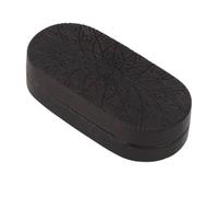 Haofy Stress Relief Magnetic Push Slider for Adults Ebony Hardwood 2.4-Inch with Smooth Mechanical Action - Portable Pocket Fidget Toy for Office Travel and Small Spaces (Unlimited Sunflower)