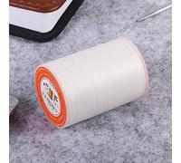 Haofy Strong Wear-Resistant Waxed Thread Cord 0.45mm Leather Sew Handcrafts for Shoe Repair Navy Blue 160m Polyester Roll (White)