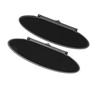 Haofy Sun Visor Mirror Cover 99670142102, Black ABS Replacement with Stainless Steel Reinforcement for 986 987 911 996 997