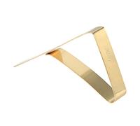 Haofy Table Cloth Clips Stainless Steel Non-Slip Wind Resistant Secure Tablecovers Up To 1.57 Inch Thick For Weddings Outdoor Picnics And Events Perfect For Home Restaurant Use Elegant (Gold)