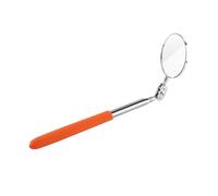 Haofy Telescopic Inspection Mirror Extendable Flexible Rectangle Mechanic Tool with Long Handle for Extra Viewing 30/50mm Swivel Ball Joint, Great for Household Electronics and (Red handle type