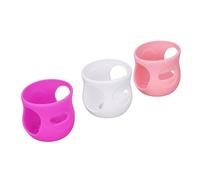 Haofy The Baby is Covered by 3 PCs. Glass Baby Bottle Sleeves for a Safe and Isolated Power Supply, Silicone Bpafree Valve for 4 Ounces (White+Pink+Purple)