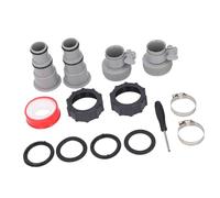 Haofy Thread Hose Adapter Kit Strong Compatibility for Filter Pump, Salt System, PVC Material for 1.5 and 1.25 Inch Hoses