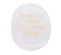 Haofy Thumb Stone Pocket Crystal Born to Create Beautiful Things Engraved Worry Stone Inspirational Gemstone for Meditation Yoga Mindfulness Mom Teacher Creative Friend