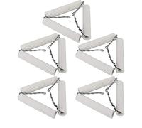 Haofy Tiegel Iron Wire Holder Set of 5, Labor -Clay - for Chemistry Laboratory Experiment