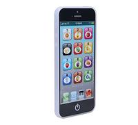 Haofy Toddler Learning Cell Phone Toy with 8 Functions and Dazzling Lights, Interactive Educational Toy for 1 2 3 Year Old Boys Girls, Travel Companion for Kids (Black)