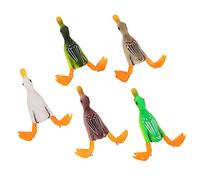 Haofy Topwater Duck Lure, Realistic Floating Action Mimics Duck Movement for Bass, Versatile Boat or Shore Use in Freshwater Saltwater, 3.5 Inch Rubber Body with Stainless Steel Hooks