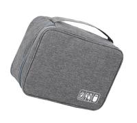 Haofy Travel Electronics Bag Partition Storage Case for Data Cables Chargers 7.4oz for Organized Living (Grey)