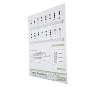 Haofy Trumpetakord Diagram Fingern Note Musical Instrument for Simple Studies, Art Paper Material (Small chord watch (large size))