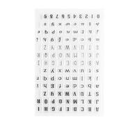 Haofy Typewriter Alphabet Clear Stamps English Letter Number Silicone Clear Stamp Seals for Scrapbooking Journals Decorative Cards Making Photo Album Scrapbook (Y38-Instant orssor