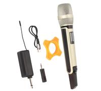 Haofy UHF Wireless Microphone, Long Battery Life Wireless Microphone System Noise Canceling with LCD Screen for Outdoor Singing for Live Streaming