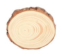 Haofy Unfinished Round Wood Discs Centerpieces Coasters Kit Circles, 1 Pine Log Wood Slice for s Labels (4 9~10cm)