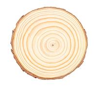 Haofy Unfinished Round Wood Discs Centerpieces Coasters Kit Circles, 1 Pine Log Wood Slice for s Labels (Type 5(8.3 X 8.3 X .5in) 11~12cm)