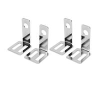 Haofy Universal Motorcycle Turn Signal Light Bracket, Durable Aluminum Alloy, Rear Indicator Lamp Holder for All Motorcycles, 2pcs (Silver)