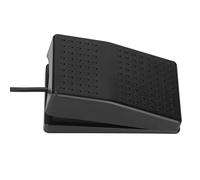 Haofy USB Foot Switch Pedal, High Sensitivity, Ergonomic, Single Foot Switch Pedal with 2m Cable, Mechanical Switch, Black