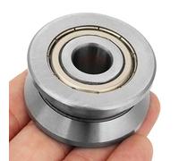 Haofy V Groove Track Roller Guide Sealed Ball Bearing - High Strength and Durable - Smooth Operation for Heavy Duty Equipment, Textile Machinery, Machine Tool - 12 * 41 * 20mm LV201ZZ
