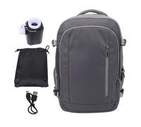 Haofy Vacuum Compression Backpack, 20 to 35L Expandable Water Proof Wet Dry Separation Travel Backpack with Password Lock for 17 Inch Laptop Business, 19.3x13x5.9 Inch (Gray)