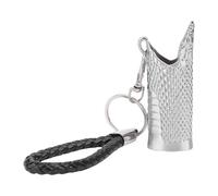 Haofy Vintage Engraved Snake Pattern Lighter Case Zinc Alloy Metal Sleeve Holder with Lanyard Golden Retro Style Protective Cover for Standard Lighters (Grey)