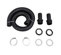 Haofy Water Butt Connector Pipe, Efficient Rainwater Collection System with Easy Setup Hole Opener 39.4 Inch Length 1.5 Inch Standard Hose Fit for Garden Irrigation Storage Tanks (with Hole Opener)