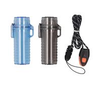 Haofy Water Proof Pocket Box, Key Protective Case Portable Container with Lanyard Travel Safe Airtight Case for Keys Rings Earrings Tissues Hiking Camping Outdoor Adventures (Black and Blue)