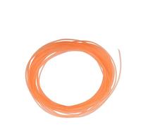 Haofy Wear Resistant PU Polyurethane Round Belt Easy to Install for Drive Transmission, Replacement for Rubber Products - Orange - 1pc (4mm*10m)