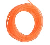 Haofy Wear Resistant PU Polyurethane Round Belt Easy to Install for Drive Transmission, Replacement for Rubber Products - Orange - 1pc (5mm*10m)