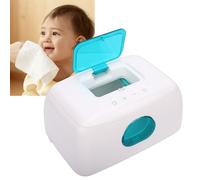 Haofy Wipe Warmer USB Powered for Baby with Night Light, Large Capacity Dispenser Holds 120 Wipes, Viewable Windows Easy Refill Constant Warmth for Diaper Change Home Travel